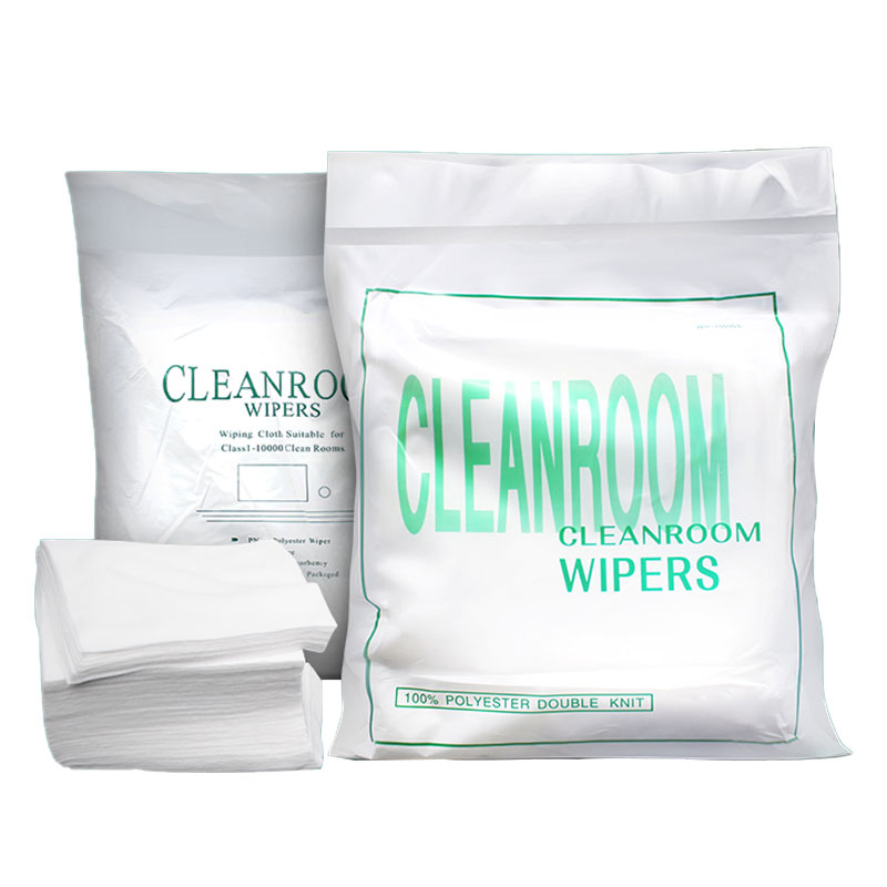 LN-1604012 12x12 Microfiber Clean Room Disposable Wiping Cloth Dust-free Workshop Wiping Cloth
