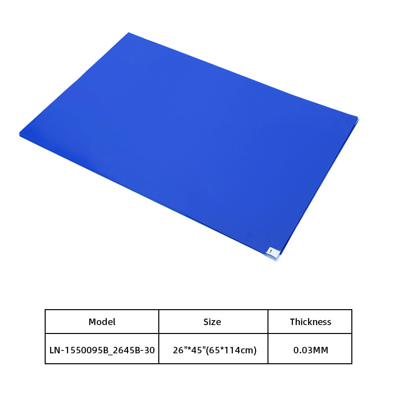 LN-1550095B_2645B-30 Customized Transparent Anti-static Sticky Mat for Cleanroom with Waterproof Non-slip Anti-bacterial