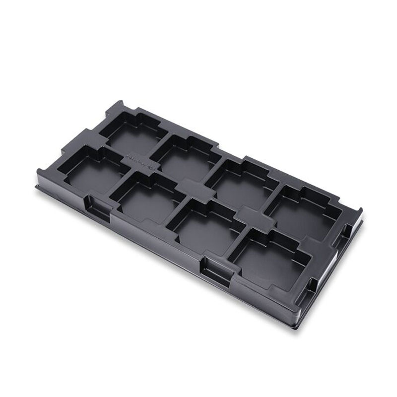 Black Antistatic Packing Material Recyclable Customized Blister Tray