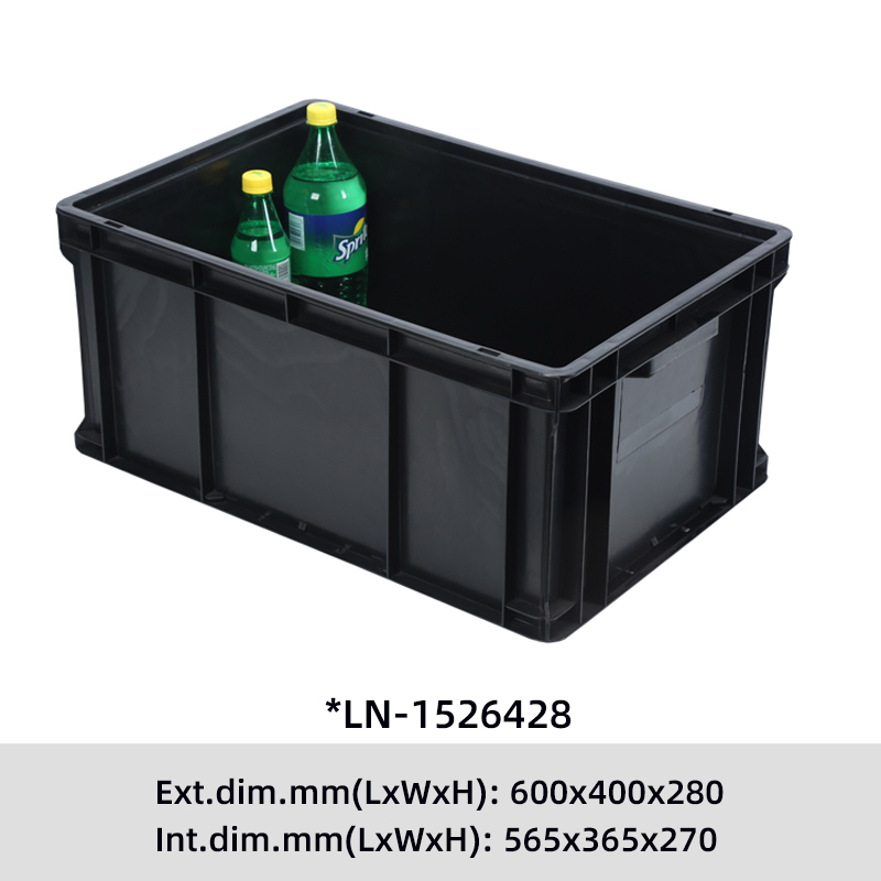 *LN-1526428 Conductive Tote Box Black Plastic ESD Conductive Boxes