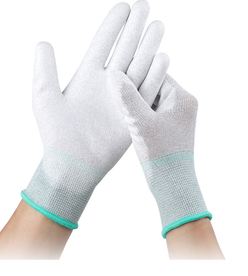 LN-1588003P Industrial Gloves Carbon Palm Coating Glove Clean Room Anti-static Gloves