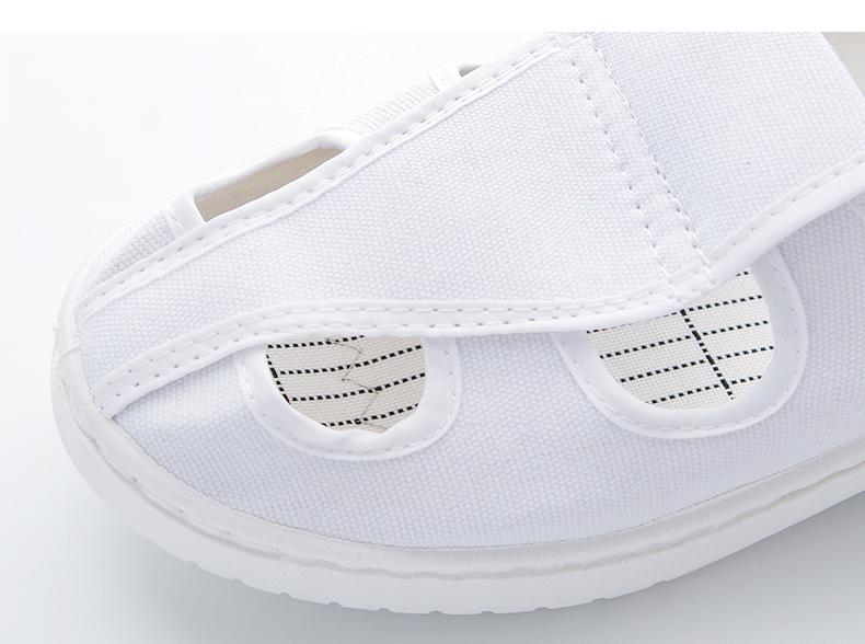 LN-1577103 Anti-static Work Shoes Pu White Anti-static Four-hole Dust-free Slippers for Clean Room
